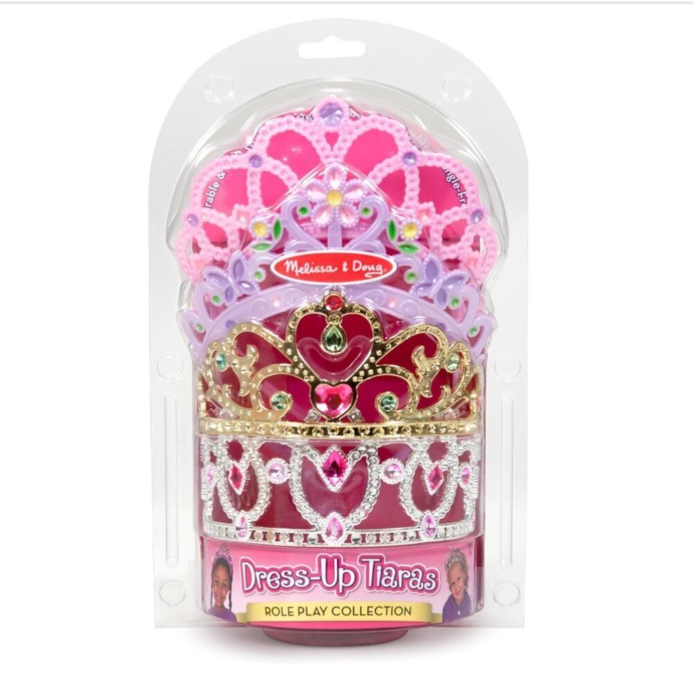 Melissa & Doug Dress-Up Tiaras for Costume Role Play Set 4 pc - Picture 2 of 8